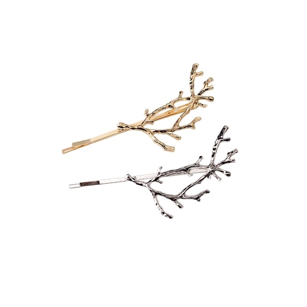 Silver Tree Branch Hair Pin - Picture 6 of 6